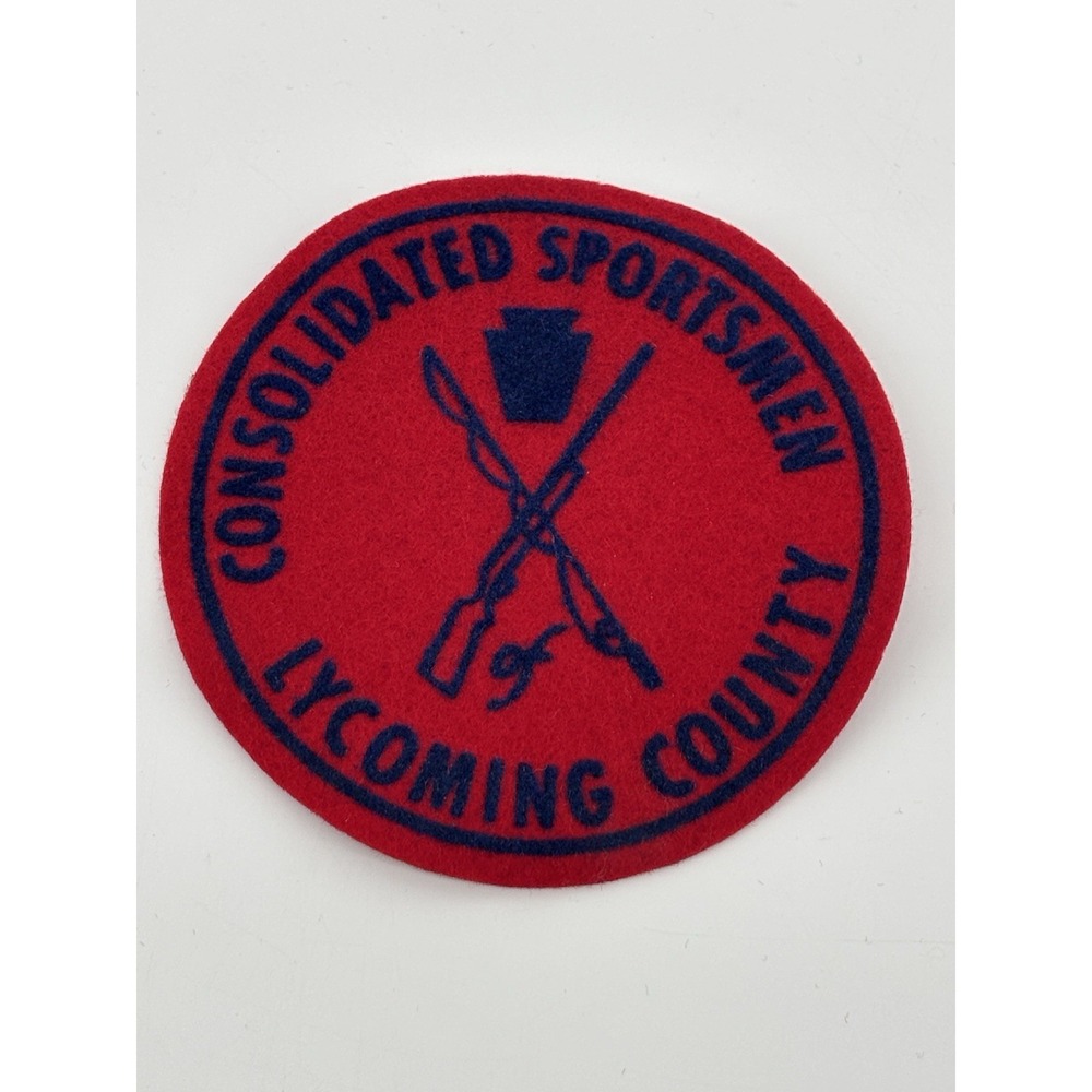 Vintage Patch Consolidated Sportsman Lycoming County 4 Inch New Unused Sewn On
